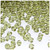 Plastic Bicone Beads, Transparent, 6mm, 1,000-pc, Light Olive Green