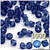 Plastic Bicone Beads, Transparent, 8mm, 1,000-pc, Royal Blue