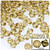 Plastic Bicone Beads, Transparent, 8mm, 200-pc, Champagne