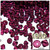 Plastic Bicone Beads, Transparent, 6mm, 1,000-pc, Fuchsia