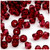 Plastic Bicone Beads, Transparent, 8mm, 1,000-pc, Devil red Wine