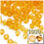 Plastic Bicone Beads, Transparent, 8mm, 1,000-pc, Sun Yellow