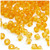 Plastic Bicone Beads, Transparent, 8mm, 1,000-pc, Sun Yellow