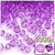 Plastic Bicone Beads, Transparent, 8mm, 1,000-pc, Lavender Purple