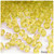 Plastic Bicone Beads, Transparent, 8mm, 200-pc, Yellow
