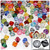 Plastic Bicone Beads, Transparent, 6mm, 1,000-pc, Multi