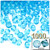 Plastic Bicone Beads, Transparent, 8mm, 1,000-pc, Light Aqua Blue