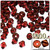 Plastic Bicone Beads, Transparent, 8mm, 1,000-pc, Beer brown