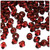 Plastic Bicone Beads, Transparent, 8mm, 1,000-pc, Beer brown