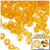 Plastic Bicone Beads, Transparent, 8mm, 200-pc, Sun Yellow