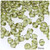 Plastic Bicone Beads, Transparent, 8mm, 200-pc, Light Olive Green