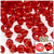 Bicone Beads, Transparent, Faceted, 10mm, 100-pc, Ruby Red