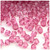 Plastic Bicone Beads, Transparent, 8mm, 1,000-pc, Pink