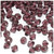 Plastic Bicone Beads, Transparent, 8mm, 1,000-pc, Burgundy