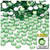 Rhinestones, Flatback, Round, 7mm, 1,000-pc, Light Green