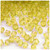 Plastic Bicone Beads, Transparent, 8mm, 1,000-pc, Yellow