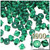 Plastic Bicone Beads, Transparent, 8mm, 1,000-pc, Emerald Green