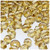 Plastic Bicone Beads, Transparent, 12mm, 100-pc, Champagne