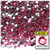 Rhinestones, Flatback, Round, 3mm, 10,000-pc, Hot Pink