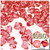 Plastic Bicone Beads, Transparent, 12mm, 1,000-pc, Salmon