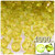 Plastic Bicone Beads, Transparent, 12mm, 1,000-pc, Yellow