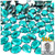 Rhinestones, Flatback, Oval, 13x18mm, 144-pc, Aqua Blue