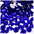 Rhinestones, Flatback, Oval, 13x18mm, 1,000-pc, Royal Blue