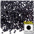 Rhinestones, Flatback, Round, 3mm, 10,000-pc, Jet Black