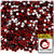 Rhinestones, Flatback, Round, 3mm, 10,000-pc, Devil Red Wine