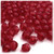 Faceted Round Beads, Transparent, 10mm, 1,000-pc, Raspberry Red