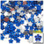 Rhinestones, Flatback, Flower, 6mm, 1,000-pc, Royal Blue