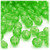 Plastic Faceted Beads, Transparent, 12mm, 1,000-pc, Light Green