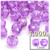 Plastic Faceted Beads, Transparent, 12mm, 1,000-pc, Lavender Purple