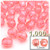 Plastic Faceted Beads, Transparent, 12mm, 1,000-pc, Salmon Orange