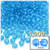 Plastic Faceted Beads, Transparent, 4mm, 1,000-pc, Aqua