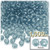 Plastic Faceted Beads, Transparent, 4mm, 1,000-pc, Blue Jeans