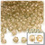 Plastic Faceted Beads, Transparent, 4mm, 1,000-pc, Champagne