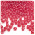 Plastic Faceted Beads, Transparent, 4mm, 1,000-pc, Christmas Red