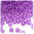 Plastic Faceted Beads, Transparent, 4mm, 1,000-pc, Lavender Purple