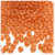 Plastic Faceted Beads, Transparent, 4mm, 1,000-pc, Orange