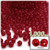 Plastic Faceted Beads, Transparent, 4mm, 1,000-pc, Raspberry Red