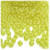 Plastic Faceted Beads, Transparent, 4mm, 1,000-pc, Yellow