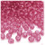 Plastic Faceted Beads, Transparent, 6mm, 1,000-pc, Fuchsia