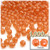 Plastic Faceted Beads, Transparent, 6mm, 1,000-pc, Orange