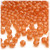 Plastic Faceted Beads, Transparent, 6mm, 1,000-pc, Orange
