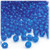 Plastic Faceted Beads, Transparent, 6mm, 1,000-pc, Royal Blue