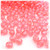 Plastic Faceted Beads, Transparent, 6mm, 1,000-pc, Salmon Orange