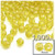 Plastic Faceted Beads, Transparent, 8mm, 1,000-pc, Acid Yellow