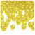 Plastic Faceted Beads, Transparent, 8mm, 1,000-pc, Acid Yellow