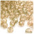 Plastic Faceted Beads, Transparent, 8mm, 1,000-pc, Champagne